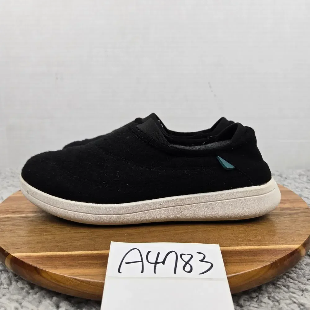 Vessi Womens 7 Sunday Slip-On Black Lifestyle Comfort Casual Daily Sneaker